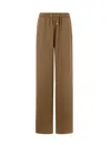 Herno Trousers In Casual Satin In Beige