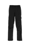 Herno Elastic Waistband Cargo Trousers With Side Pockets In Black