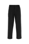 Herno Black Stretch Nylon Blend Pant In Black