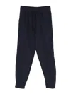Herno Drawstring Panelled Trousers In Blue