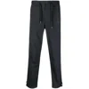 Herno Drawstring-waist Tapered Trousers In Blue