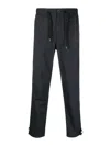Herno Drawstring-waist Tapered Trousers In Blue