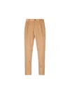 Herno Trousers In Light Cotton Stretch In Brown