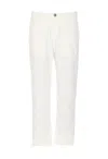 Herno Trousers Front Pleats Elasticized Waist In Naturale