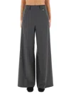 Herno Women Resort Trousers In Melange Fabric In Black