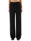 Herno Wide Leg Full Length Resort Trousers In Blue