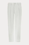Herno Cotton Feel Trousers With Drawstring In White