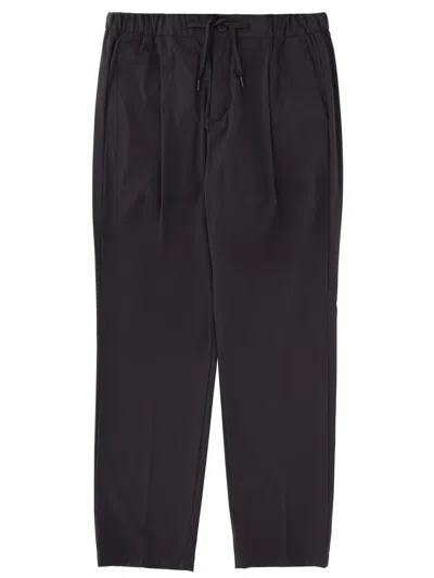 Herno Pants With Logo In Black