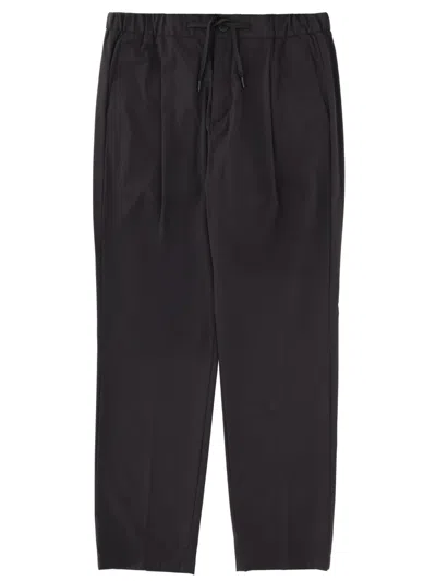 Herno Pants With Logo In Black