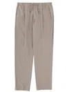Herno Pants With Logo In Gray