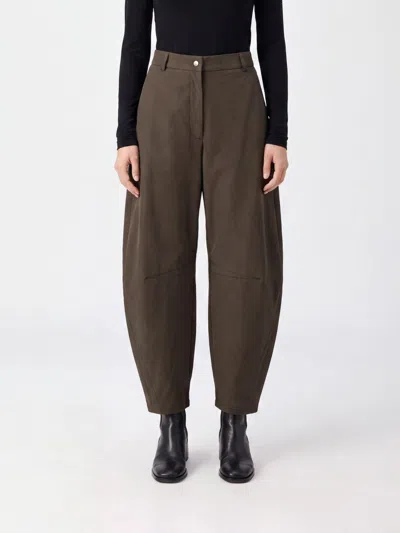 Herno Pants Woman Color Green In Brown