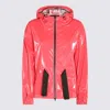 Herno Paradise Pink Lady Bird Laminar Casual Jacket In Pink