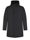 Herno Parka Made Of Polyester In Black