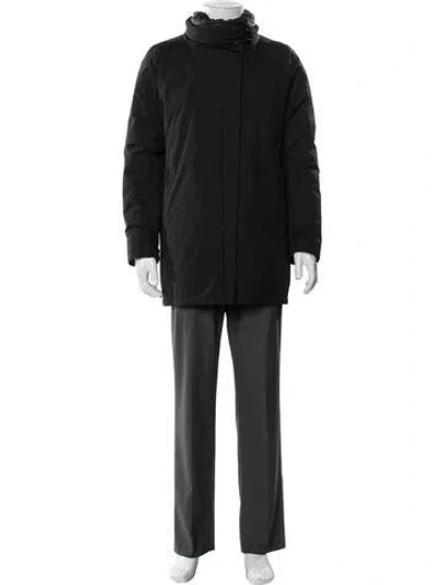 Pre-owned Herno Parka In Black