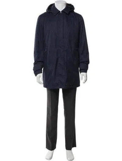 Pre-owned Herno Parka In Blue