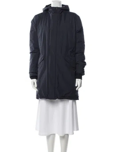 Pre-owned Herno Parka In Blue