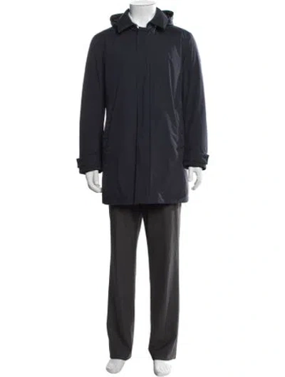 Pre-owned Herno Parka In Blue