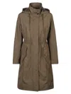 Herno Hooded Windbreaker In Brown