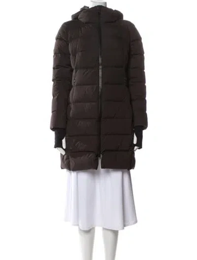 Pre-owned Herno Parka In Brown