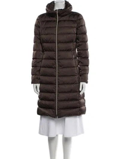Pre-owned Herno Parka In Brown