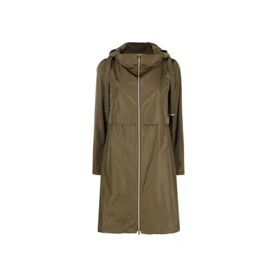 Herno Bicolor Polyester Coat In Multi
