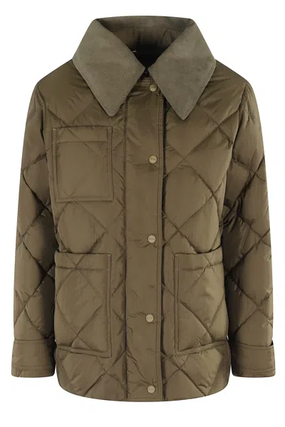 Herno Parka Corto Trapp In Green