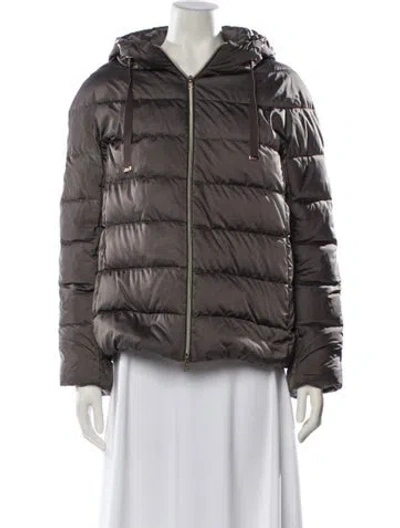 Pre-owned Herno Parka In Gray