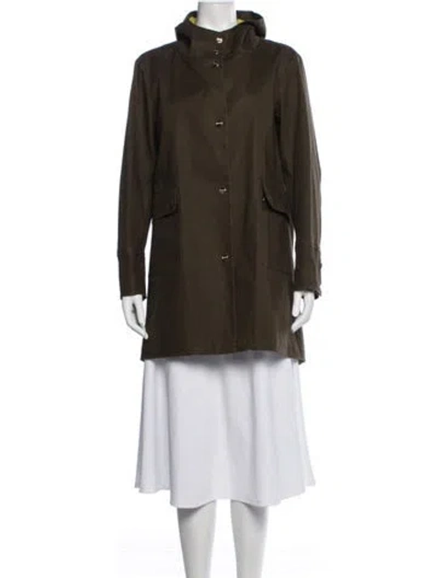 Pre-owned Herno Parka In Green