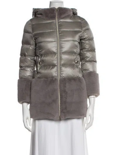 Pre-owned Herno Parka In Grey