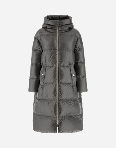 Herno Parka In Nylon Ultralight In Grey