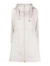 Herno Lightweight Hooded Parka Coat In Grey