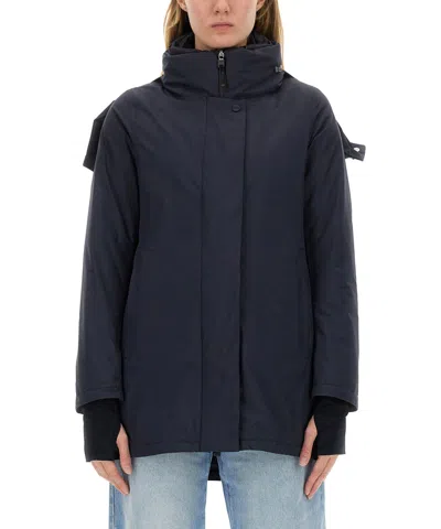 Herno Parka Jacket In Blue