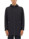 Herno Resort Parka In Travel Nylon Ponente In Blue