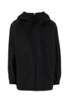 Herno High Collar Jacket Elastic Cuffs Drawstring Hem In Multi
