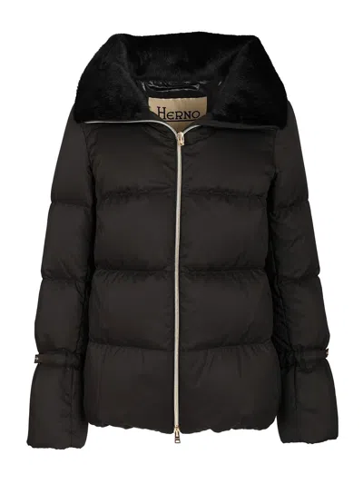 Herno Parka Padded Down Jacket Coats Black