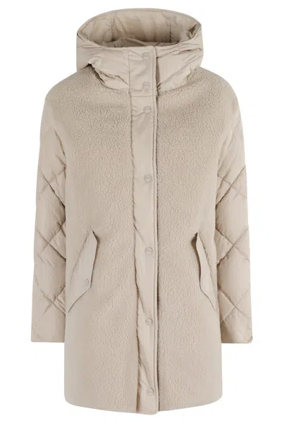 Herno Chantilly Quilted Down Jacket In Neutral