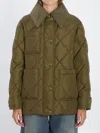 Herno Quilted Down Jacket In Green