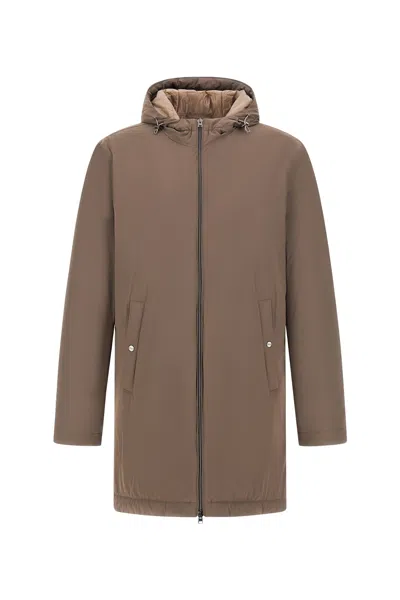 Herno Parka Travel In Brown