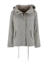 Herno Parka With Hood In Gray