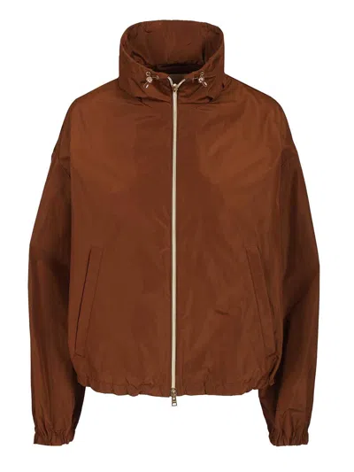 Herno Parkas And Jackets Brown In Multi