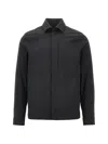 Herno Tech-merino Overshirt In Black