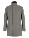 Herno Patch-pocket Coat In Gray