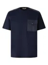 Herno Patch-pocket T-shirt In Blue