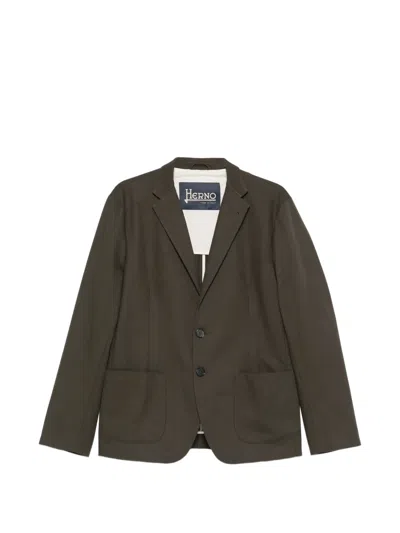 HERNO PATCH-POCKET BLAZER
