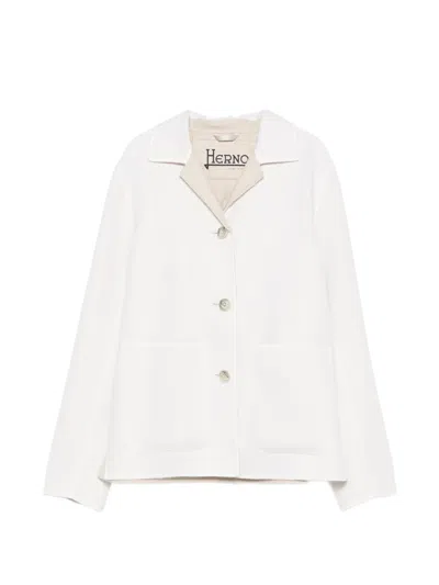 Herno Patch-pocket Jacket In White