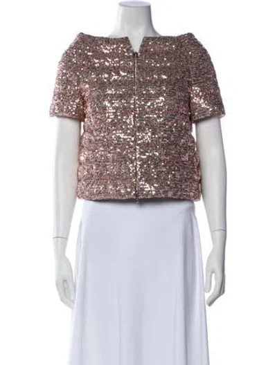Pre-owned Herno Patterned Evening Jacket In Gold