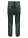 Herno Patterned Trousers In Green