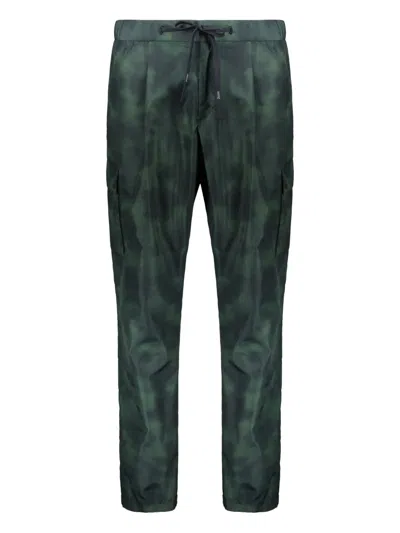 Herno Patterned Trousers In Green
