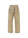 Herno Patterned Trousers In Neutral