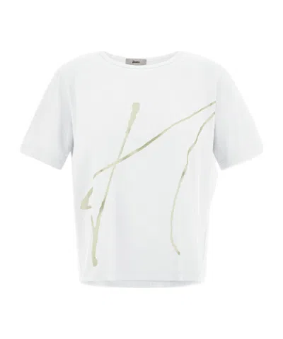 Herno Pattern-printed Crewneck T-shirt In Multi